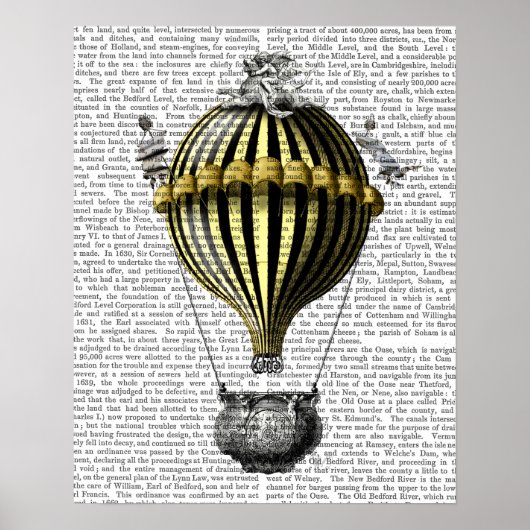 Barockballon Schwarz Gelb Poster (Vorne)