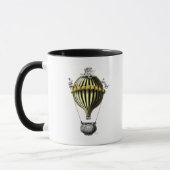 Barockballon Schwarz Gelb Tasse (Links)