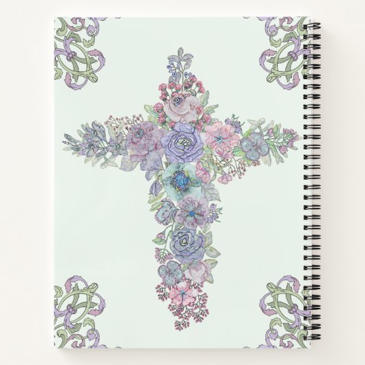 Barockblumenkreuz Notizblock (Rückseite)