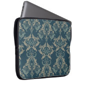 Barockblumenmuster. Klassischer Blumenschmuck. v Laptopschutzhülle (Vorne Rechts)