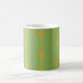Barockblumenmuster mit Rand Kaffeetasse (Mittel)