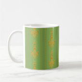 Barockblumenmuster mit Rand Kaffeetasse (Links)