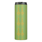 Barockblumenmuster mit Rand Thermosbecher (Rückseite)