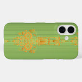 Barockblumenmuster mit Rand V2020 Case-Mate iPhone Hülle (Rückseite (Horizontal))