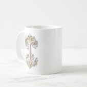 Barockbuchstabe "I" Tasse für eine Kaffeeprinzessi (Vorderseite Links)