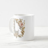 Barockbuchstabe "L" Tasse für eine Kaffeeprinzessi (Vorderseite Links)