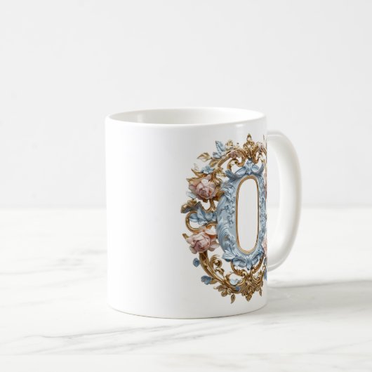 Barockbuchstabe "O" Tasse für eine Kaffeeprinzessi (VorderseiteRechts)