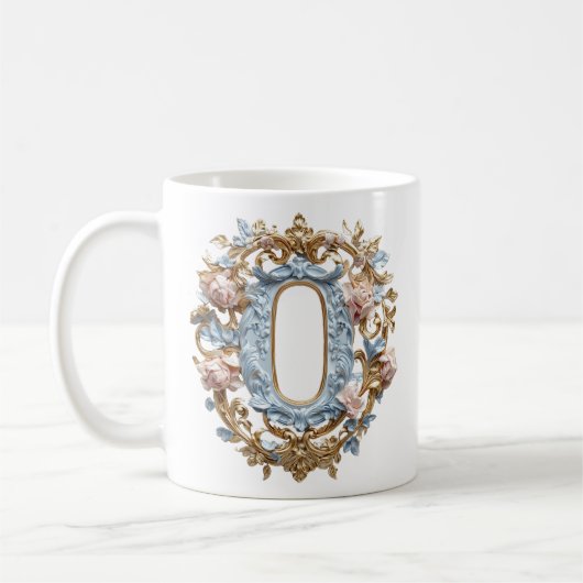 Barockbuchstabe "O" Tasse für eine Kaffeeprinzessi (Links)