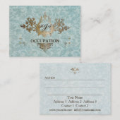 Barockdekoration - Visitenkarte (Vorne/Hinten)