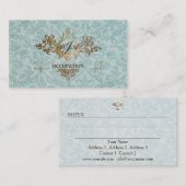 Barockdekoration - Visitenkarte (Vorne/Hinten)