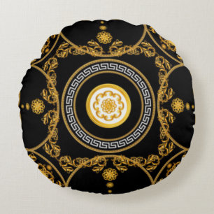 Barockdesign Rundes Kissen