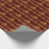 Barocke Art-mit BlumenRetro Geschenkpapier (Ecke)