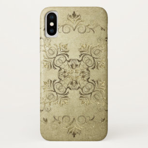 Barocke Art-Schmutzbeschaffenheit iPhone X Hülle