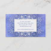 Barocke Art-Schmutzbeschaffenheit Visitenkarte (Rückseite)