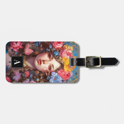 Barocke Beauty Woman Gepäckanhänger (Vorderseite horizontal)