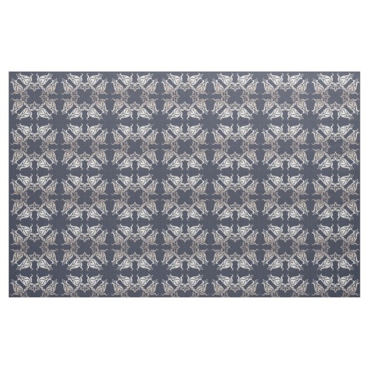 barocke Blautöne Stoff (Fat Quarter (45,7 x 55,9 cm))