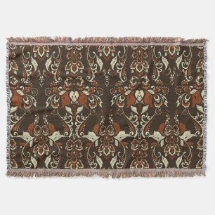 Barocke Blumen: Klassische Vintage Tapete Decke