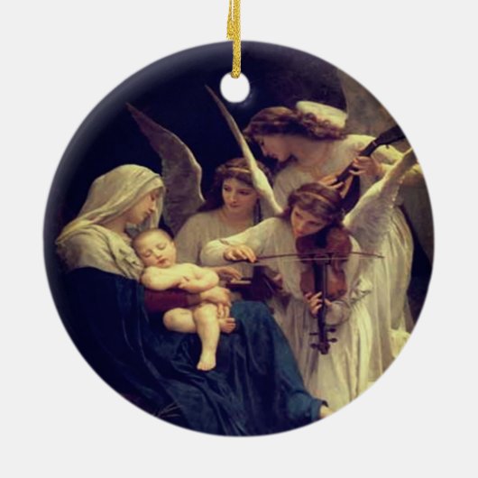 Barocke Engel Keramik Ornament (Hinten)