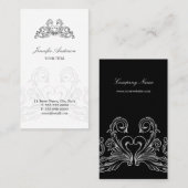 Barocke französische schicke Visitenkarte (Vorne/Hinten)