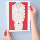 Barocke Frau Flyer (Hand)