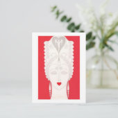 Barocke Frau Postkarte (Stehend Vorderseite)