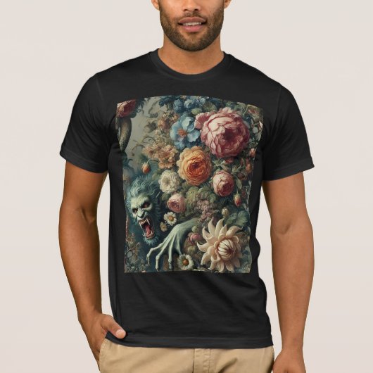 Barocke Gefahr – Gotische Wearable Art T-Shirt (Vorderseite)