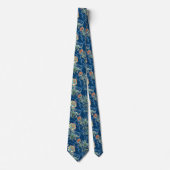 Barocke goldene Blumen Hochzeit Krawatte (Vorderseite)