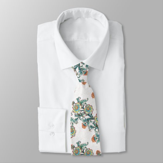 Barocke goldene Blumen Hochzeit Krawatte (Gebunden)
