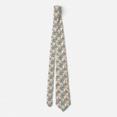 Barocke goldene Blumenhochzeit Krawatte (Rückseite)