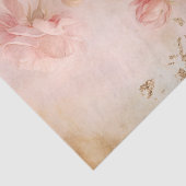 Barocke Goldverzierungen üppig rosa Rosen decoupag Seidenpapier (Detail)