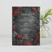 Barocke Gotische Zwerge Menükarte (Stehend Vorderseite)