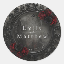 Barocke Gotische Zwerge Runder Aufkleber