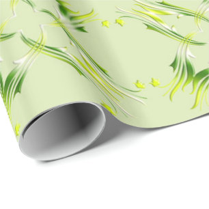Barocke Grüne Limette Geschenkpapier