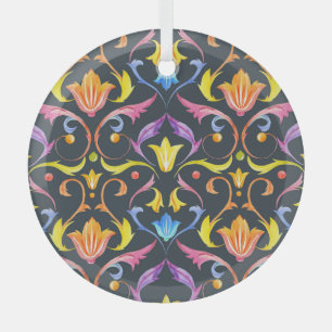 Barocke Helligkeit: Farbiger Vintage-Charme. Ornament Aus Glas