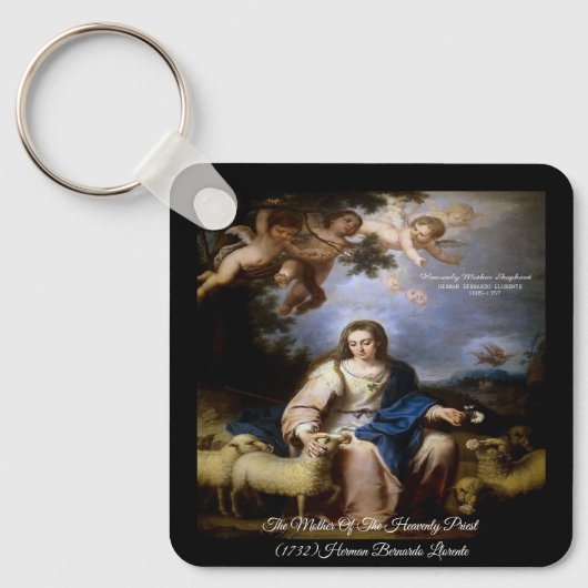 Barocke Himmlische Mutter Schlüsselanhänger (Vorderseite)