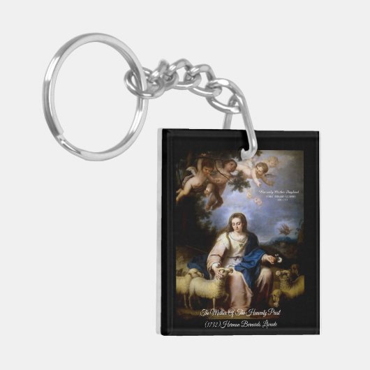 Barocke Himmlische Mutter Schlüsselanhänger (Vorderseite links)