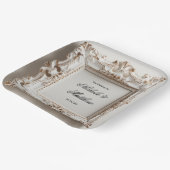 Barocke Hochzeit in Creme Pappteller (Gewinkelt)