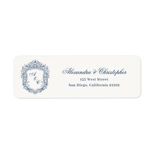 Barocke Hochzeit mit Monogramm-Wappen (Vorne)