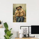Barocke Intimität: Der romantische Blick Poster (Heimbüro)