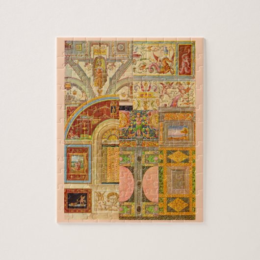barocke italienische Motivcollage Puzzle (Vertikal)