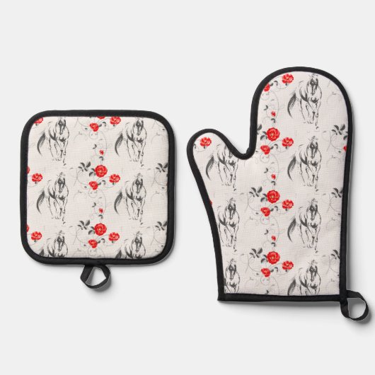 Barocke Mitt Oven Set (Vorderseite)