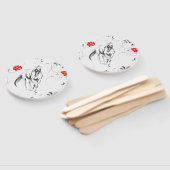 Barocke Pferdehandfans Fächer (Non-assembled)