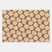 Barocke Rose auf walnussbraun - nahtloses Muster. Geschenkpapier Set (Vorderseite 2)