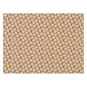 Barocke Rose auf walnussbraun - nahtloses Muster. Tischdecke (Vorderseite (Horizontal))