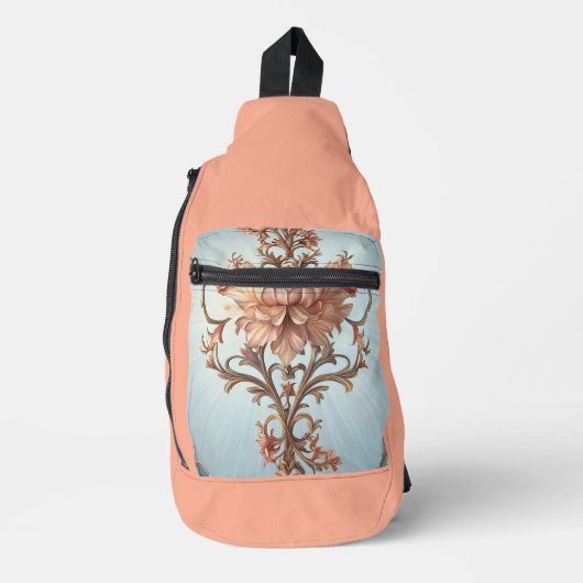 Barocke Rose Crossbody Bag (Vorderseite)