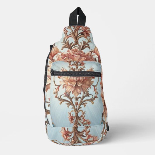 Barocke Rose Crossbody Bag (Vorderseite)