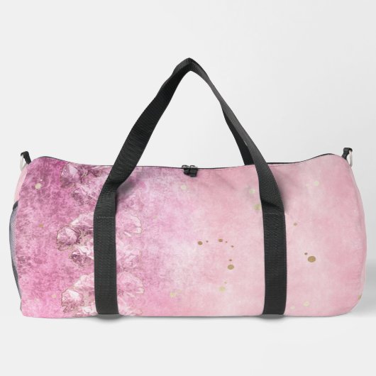 Barocke Rose Damask Grunge - Duffel Beutel Duffle Bag (Rückseite)