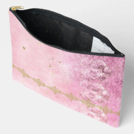 Barocke Rose Damask Grunge - Kosmetische Tasche