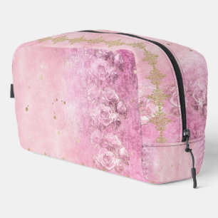Barocke Rose Damask Grunge - Toilettenbeutel Waschbeutel