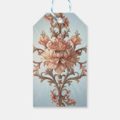 Barocke Rose Elegante Geschenkanhänger (Rückseite)